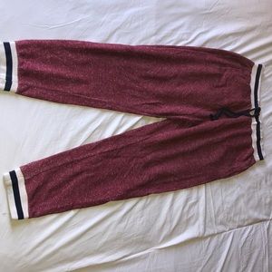Burgundy joggers XL forever21men